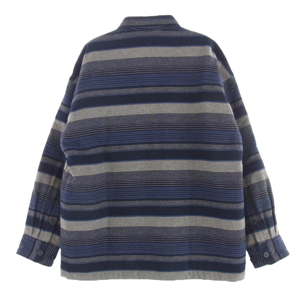 DESCENDANT ディセンダント 23aw TUMBREW STRIPE JACKET ストライプ ジャケット ネイビー系 グレー系 3【中古】