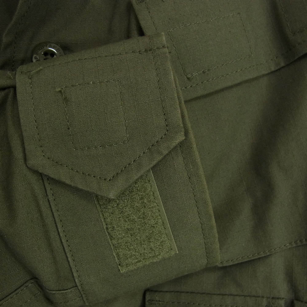 WTAPS ダブルタップス 20aw 202BRDT-SHM02 MODULAR LS COTTON RIPSTOP モジュラー ロング スリーブ 長袖 ミリタリー シャツ カーキ系 X02【中古】