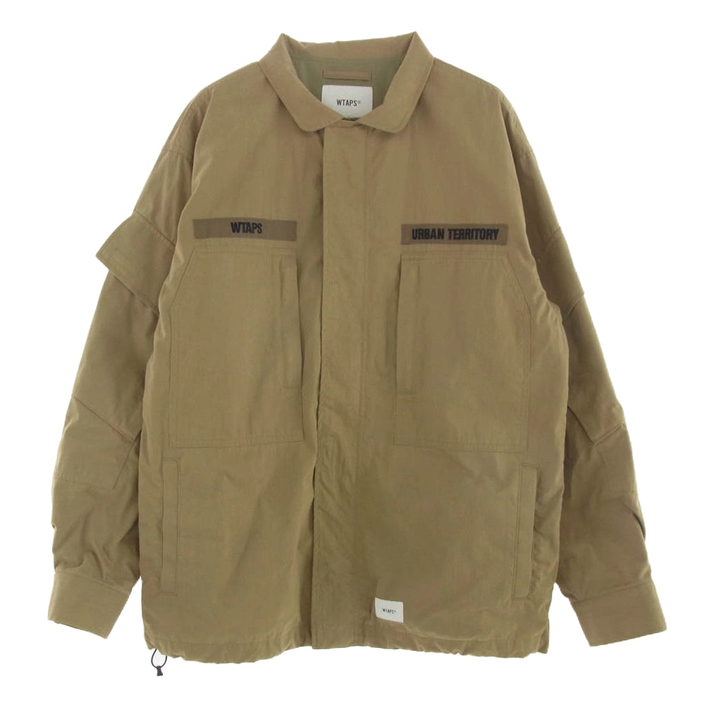 WTAPS ダブルタップス 21ss 211WVDT-JKM01 NYCO TUSSAH D90 フィールド ミリタリー ジャケット カーキ系 X 03【中古】