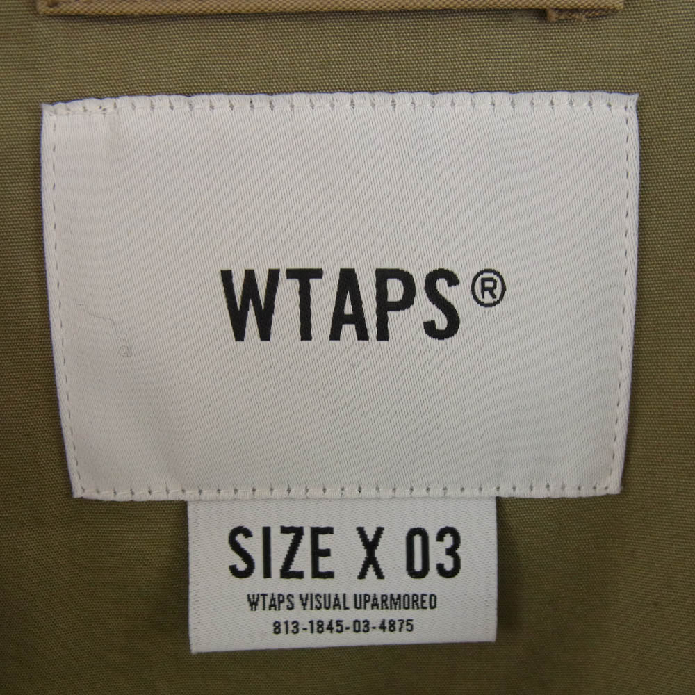 WTAPS ダブルタップス 21ss 211WVDT-JKM01 NYCO TUSSAH D90 フィールド ミリタリー ジャケット カーキ系 X 03【中古】