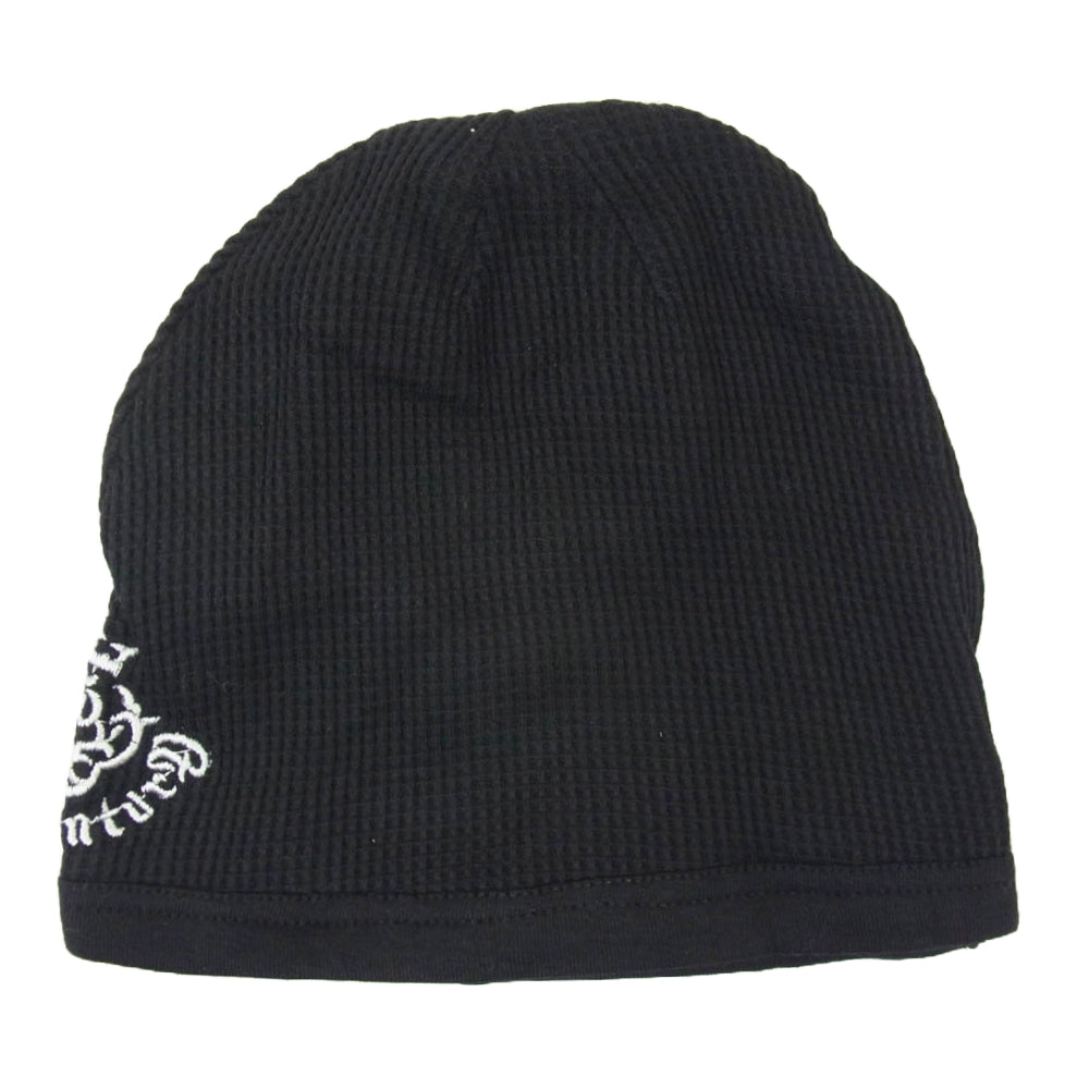 GABOR ガボール ロゴ刺繡 コットン ビーニー キャップ ブラック系【美品】【中古】