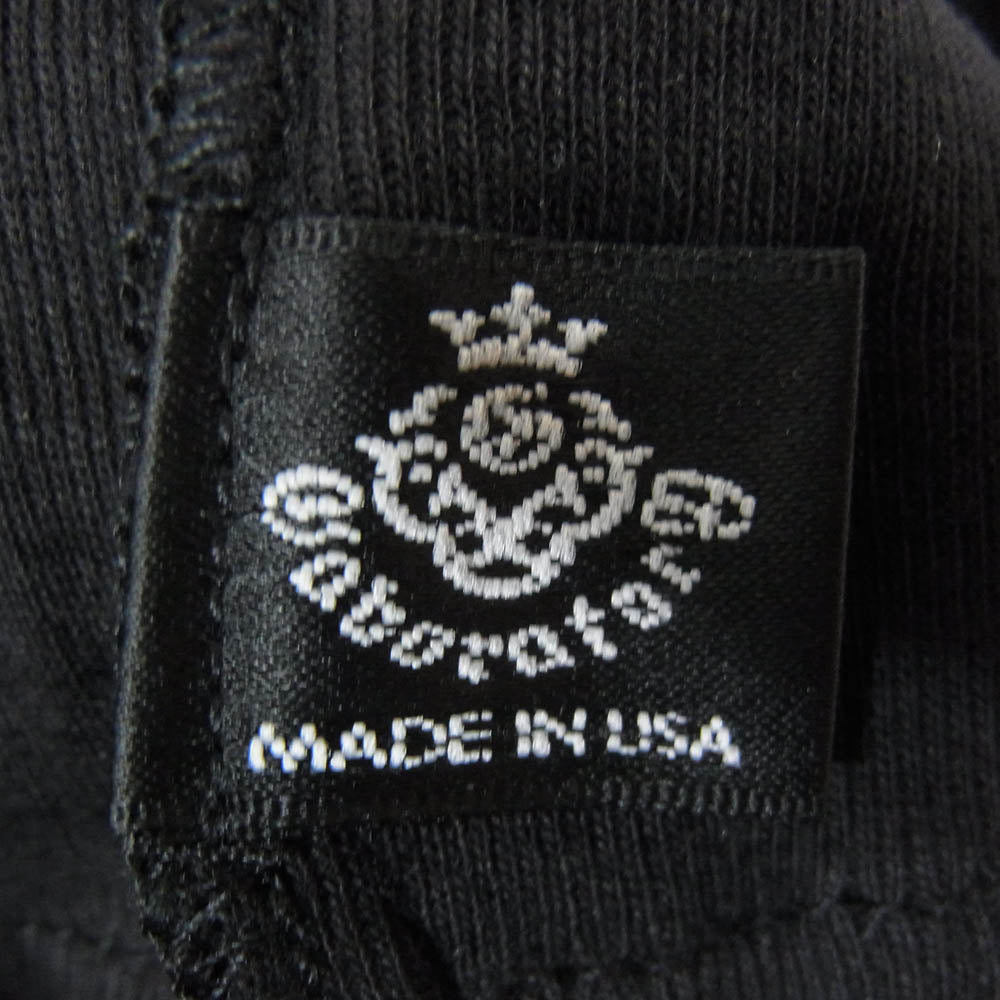 GABOR ガボール ロゴ刺繡 コットン ビーニー キャップ ブラック系【美品】【中古】