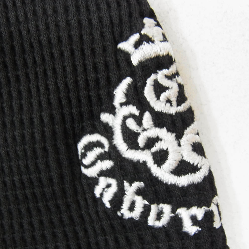 GABOR ガボール ロゴ刺繡 コットン ビーニー キャップ ブラック系【美品】【中古】