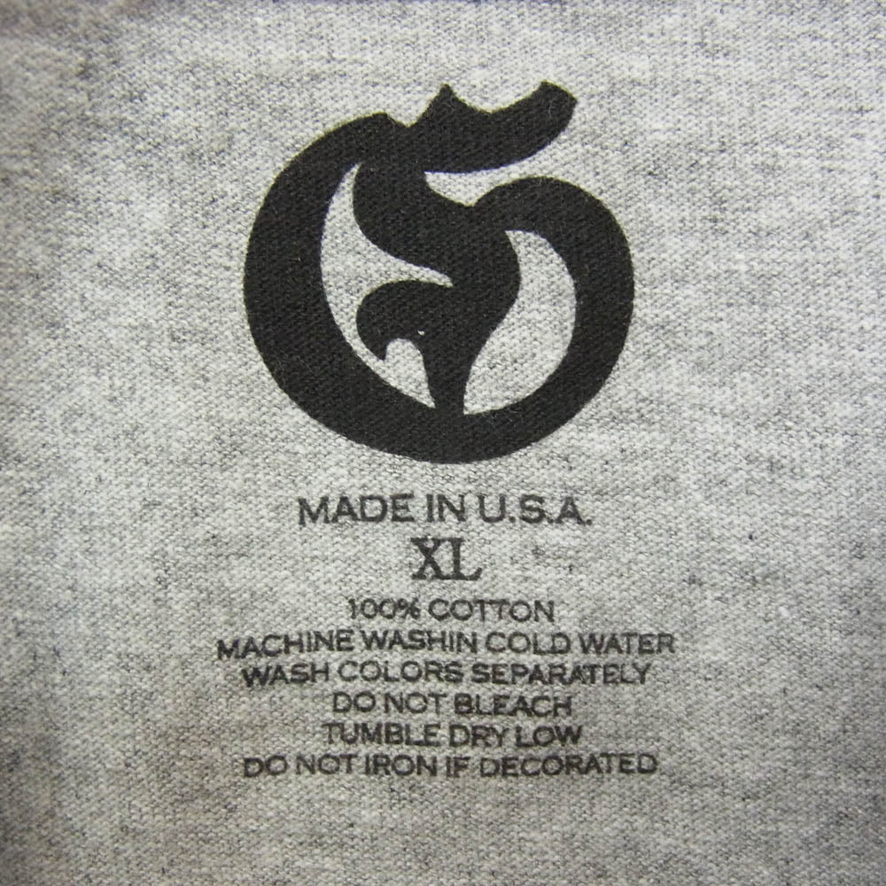 GABOR ガボール Gabor Inc USA スネーク バックロゴ カットソー 長袖 グレー系 XL【中古】