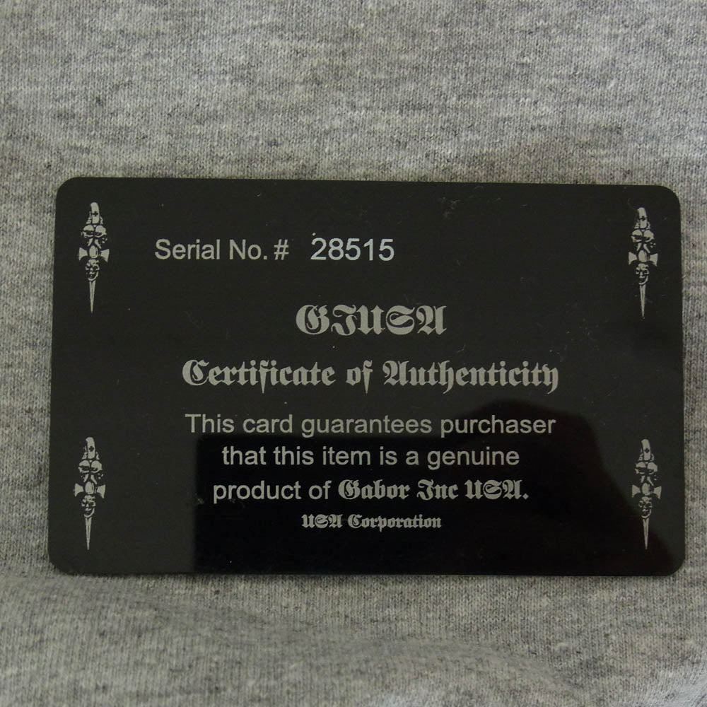 GABOR ガボール Gabor Inc USA スネーク バックロゴ カットソー 長袖 グレー系 XL【中古】