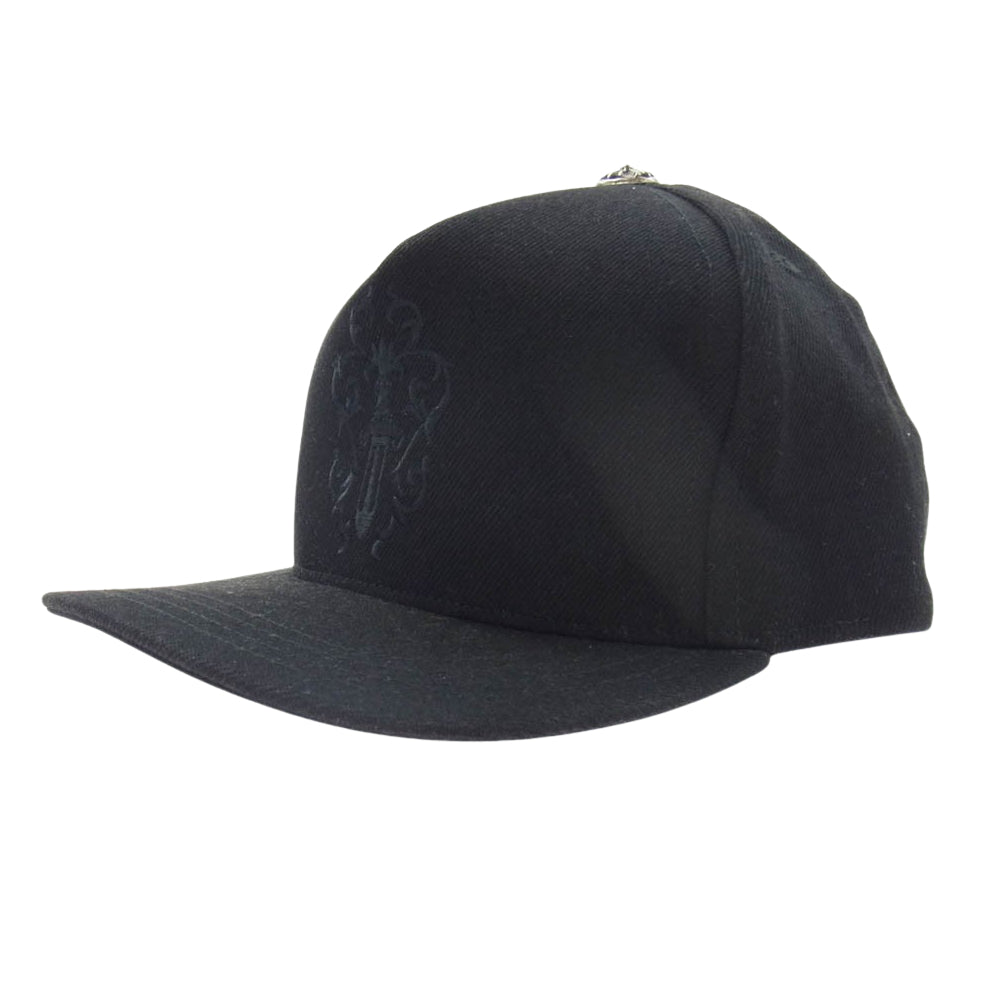 CHROME HEARTS クロムハーツ（原本無） TRUCKER CAP ダガー刺繍 トラッカー キャップ クロスボール付き ブラック系 53-60【中古】