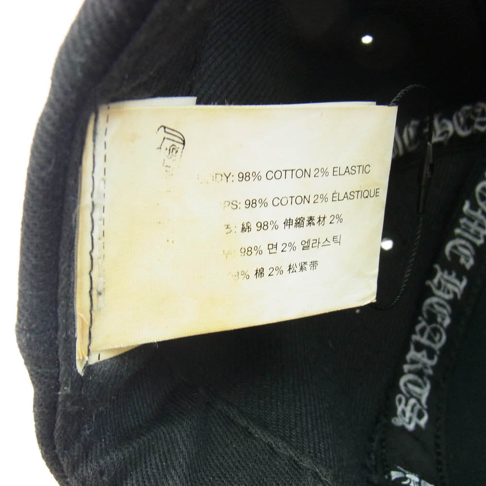 CHROME HEARTS クロムハーツ（原本無） TRUCKER CAP ダガー刺繍 トラッカー キャップ クロスボール付き ブラック系 53-60【中古】