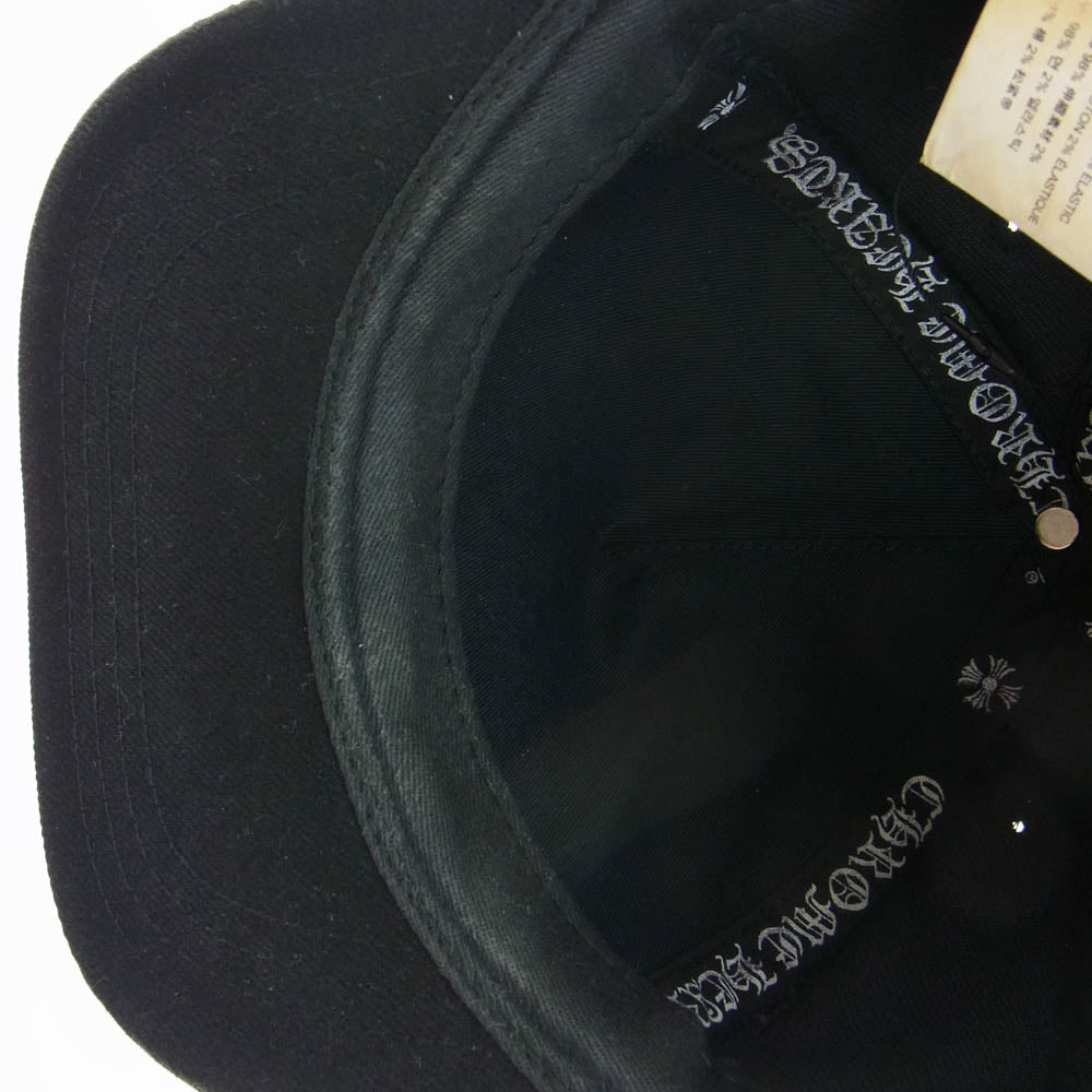 CHROME HEARTS クロムハーツ（原本無） TRUCKER CAP ダガー刺繍 トラッカー キャップ クロスボール付き ブラック系 53-60【中古】