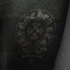 CHROME HEARTS クロムハーツ（原本無） WWW.CHROMEHEARTS.COM SILVER GLITTER HOODIE ホースシュー バックプリント グリッター プルオーバー パーカー ブラック系 XL【中古】