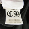 CHROME HEARTS クロムハーツ（原本無） WWW.CHROMEHEARTS.COM SILVER GLITTER HOODIE ホースシュー バックプリント グリッター プルオーバー パーカー ブラック系 XL【中古】