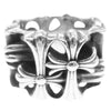 CHROME HEARTS クロムハーツ（原本無） SQUARE CEMETERY セメタリー スクエア クロス リング シルバー系 22号【中古】