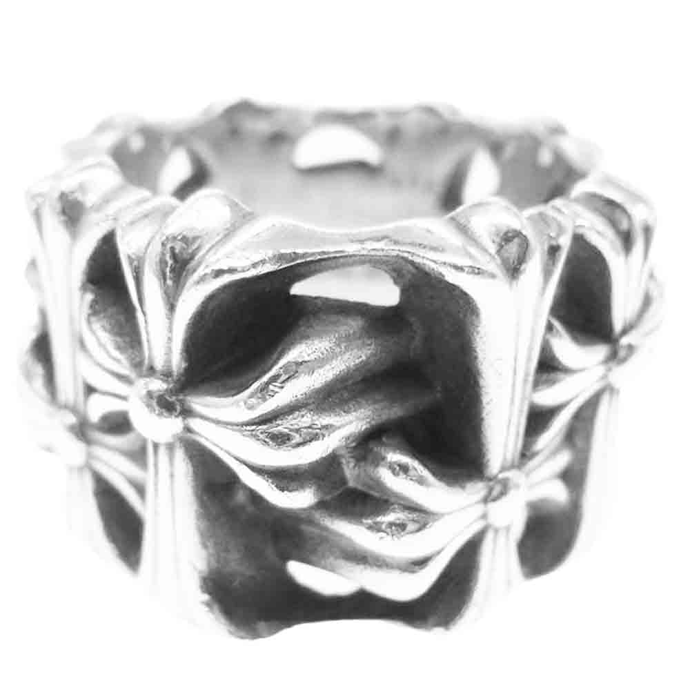 CHROME HEARTS クロムハーツ（原本無） SQUARE CEMETERY セメタリー スクエア クロス リング シルバー系 22号【中古】