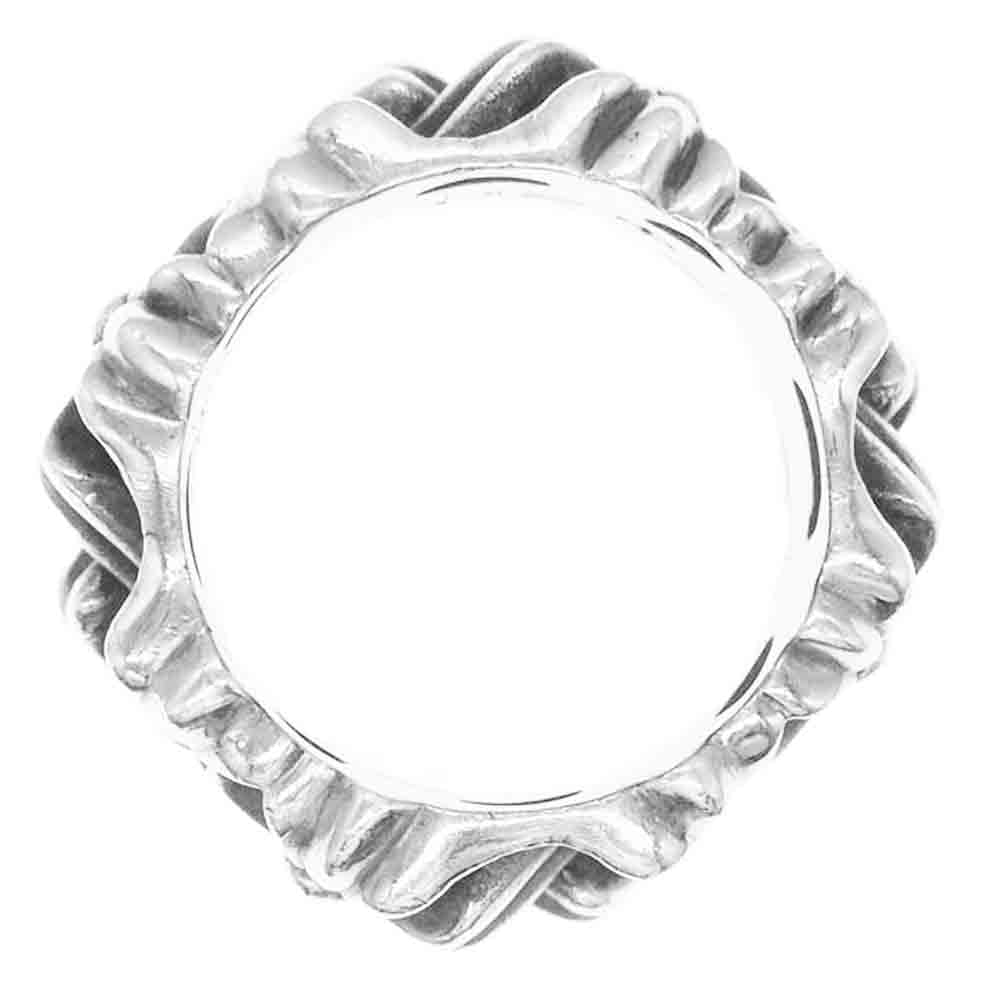 CHROME HEARTS クロムハーツ（原本無） SQUARE CEMETERY セメタリー スクエア クロス リング シルバー系 22号【中古】