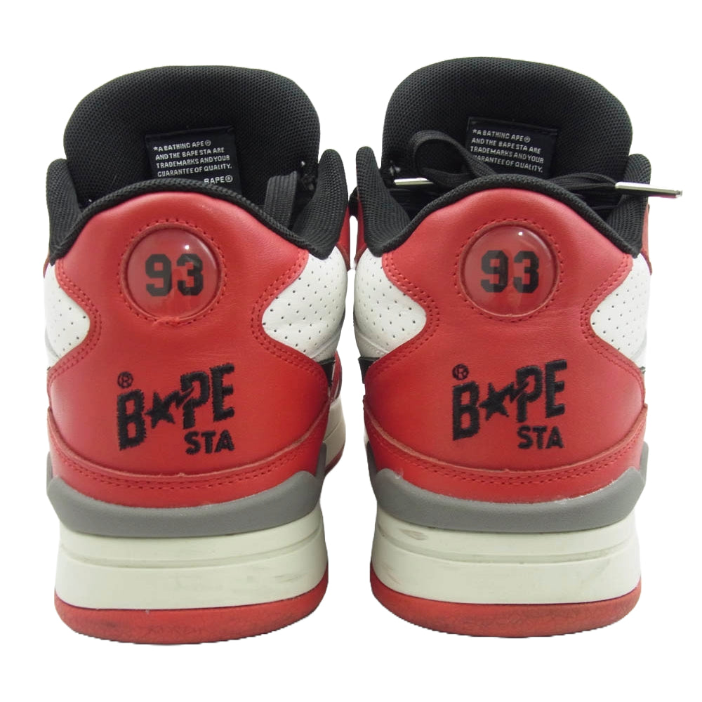 A BATHING APE アベイシングエイプ BAPE CLUTCH STA #1 ベイプ クラッチ スタ スニーカー ブラック系 レッド系 26cm【中古】