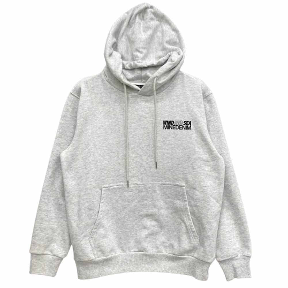 WIND AND SEA ウィンダンシー 24AW WDS-C-MND-24-Q4-07 MINEDENIM Photo Hoodie フォト フーディ プルオーバー パーカー グレー系 M【美品】【中古】