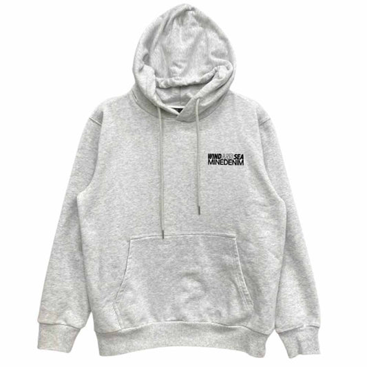 WIND AND SEA ウィンダンシー 24AW WDS-C-MND-24-Q4-07 MINEDENIM Photo Hoodie フォト フーディ プルオーバー パーカー グレー系 M【美品】【中古】