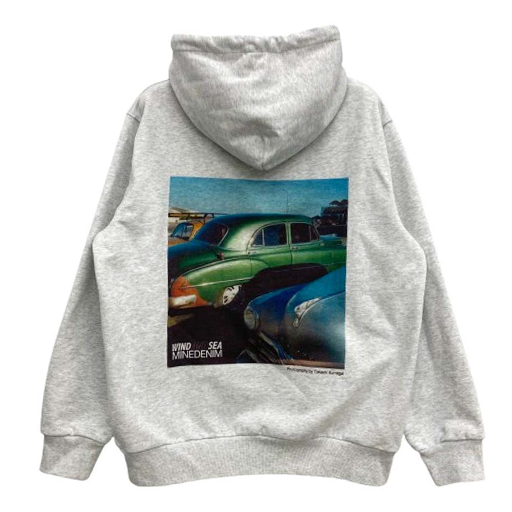 WIND AND SEA ウィンダンシー 24AW WDS-C-MND-24-Q4-07 MINEDENIM Photo Hoodie フォト フーディ プルオーバー パーカー グレー系 M【美品】【中古】