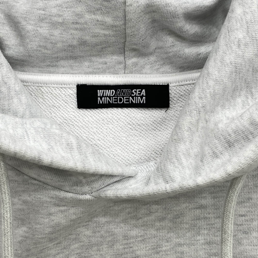 WIND AND SEA ウィンダンシー 24AW WDS-C-MND-24-Q4-07 MINEDENIM Photo Hoodie フォト フーディ プルオーバー パーカー グレー系 M【美品】【中古】
