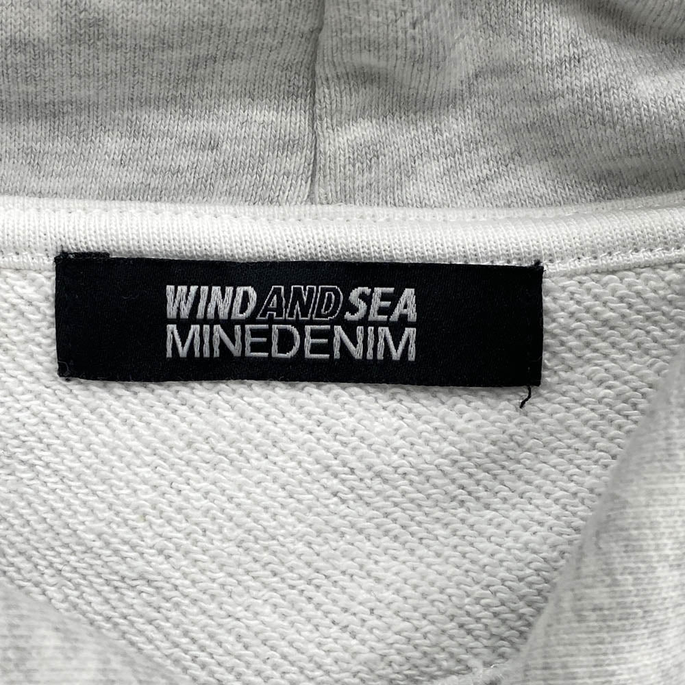 WIND AND SEA ウィンダンシー 24AW WDS-C-MND-24-Q4-07 MINEDENIM Photo Hoodie フォト フーディ プルオーバー パーカー グレー系 M【美品】【中古】