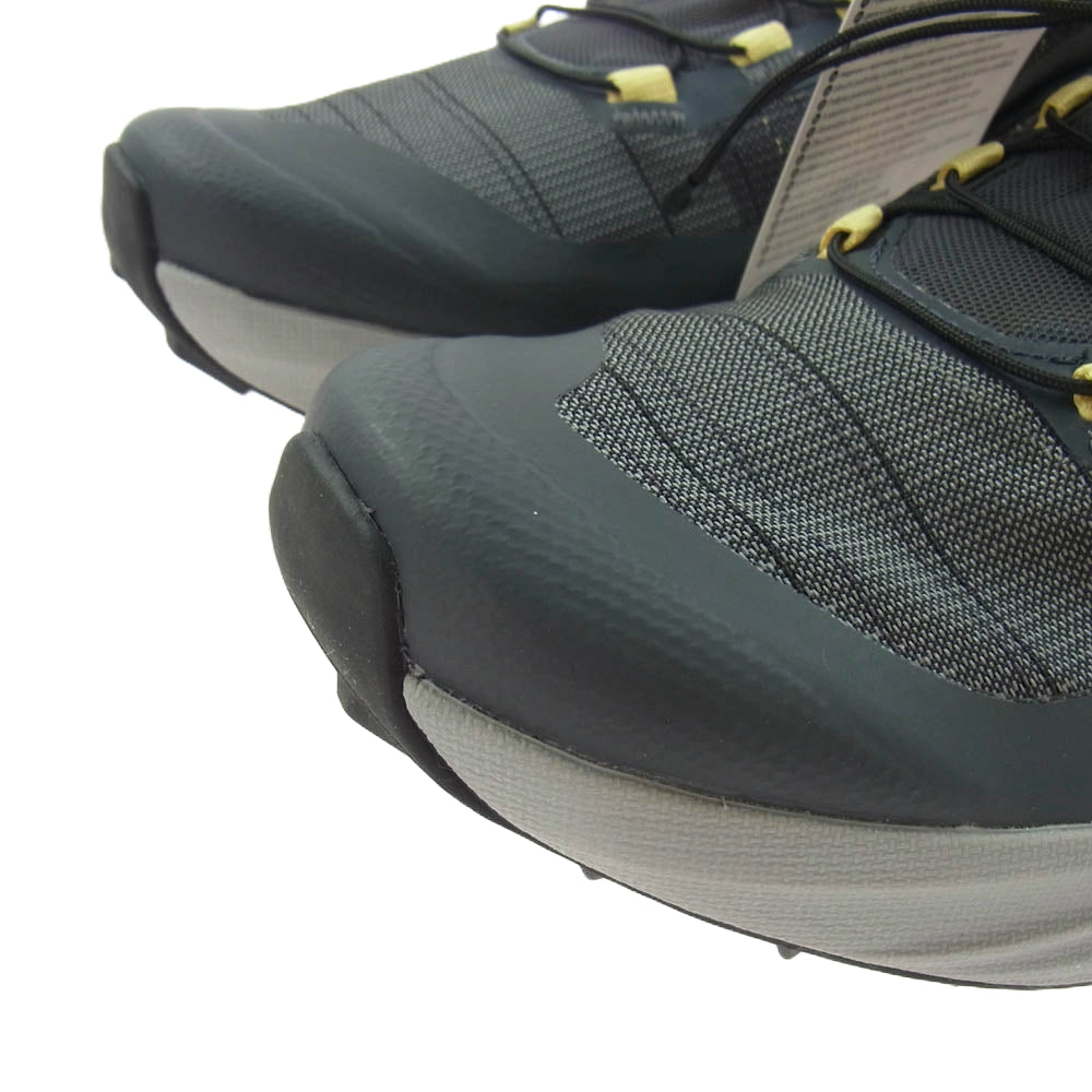 salomon サロモン 416732 S-Lab Genesis ローカット スニーカー グレー系 イエロー系 25.5cm【極上美品】【中古】