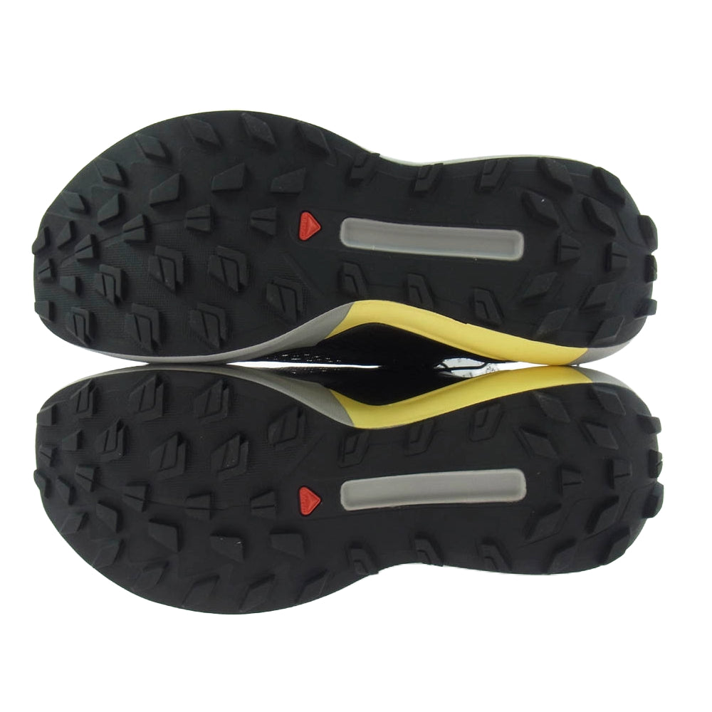 salomon サロモン 416732 S-Lab Genesis ローカット スニーカー グレー系 イエロー系 25.5cm【極上美品】【中古】