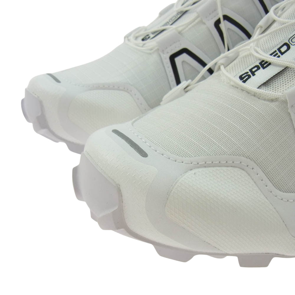 salomon サロモン 413127 SPEEDCROSS スピードクロス ローカット スニーカー ホワイト系 25.5cm【美品】【中古】