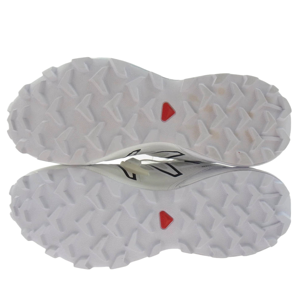 salomon サロモン 413127 SPEEDCROSS スピードクロス ローカット スニーカー ホワイト系 25.5cm【美品】【中古】