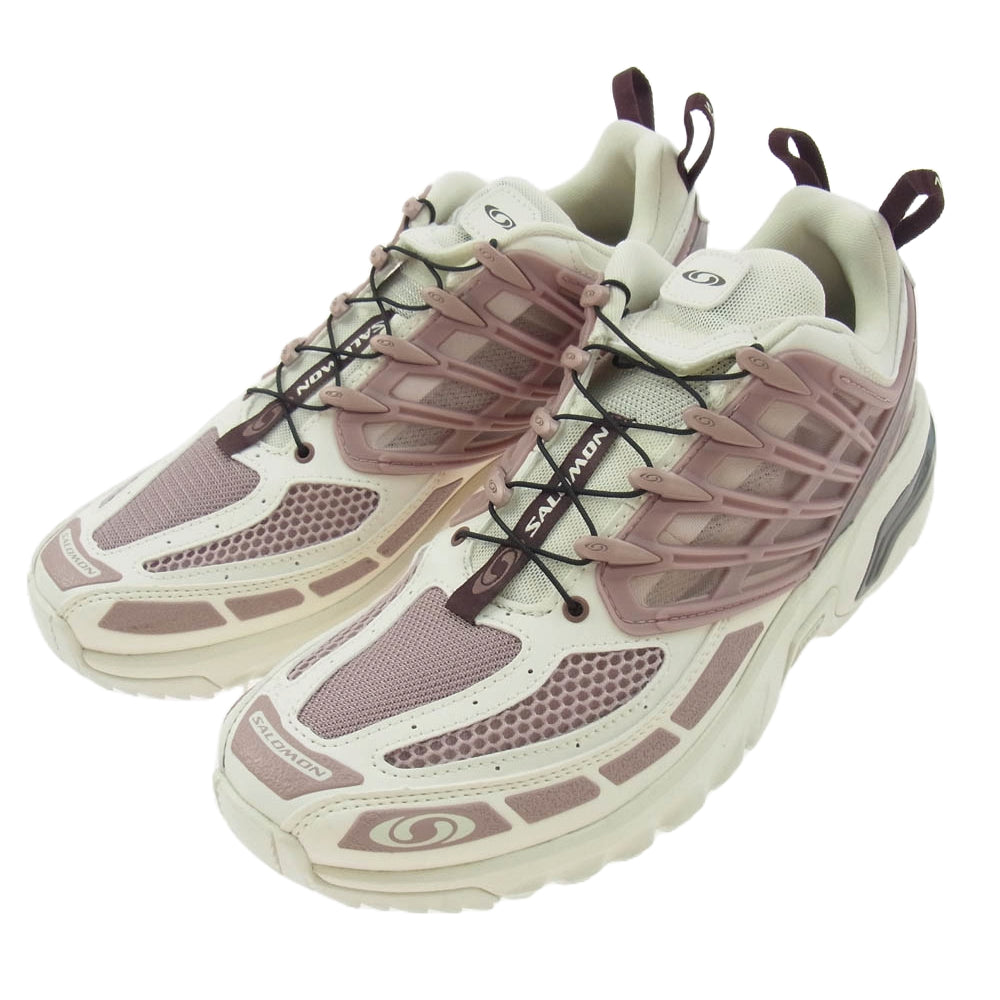 salomon サロモン 475968 ACS PRO メッシュ ローカット スニーカー ピンク ピンク系 ホワイト系 27cm【極上美品】【中古】