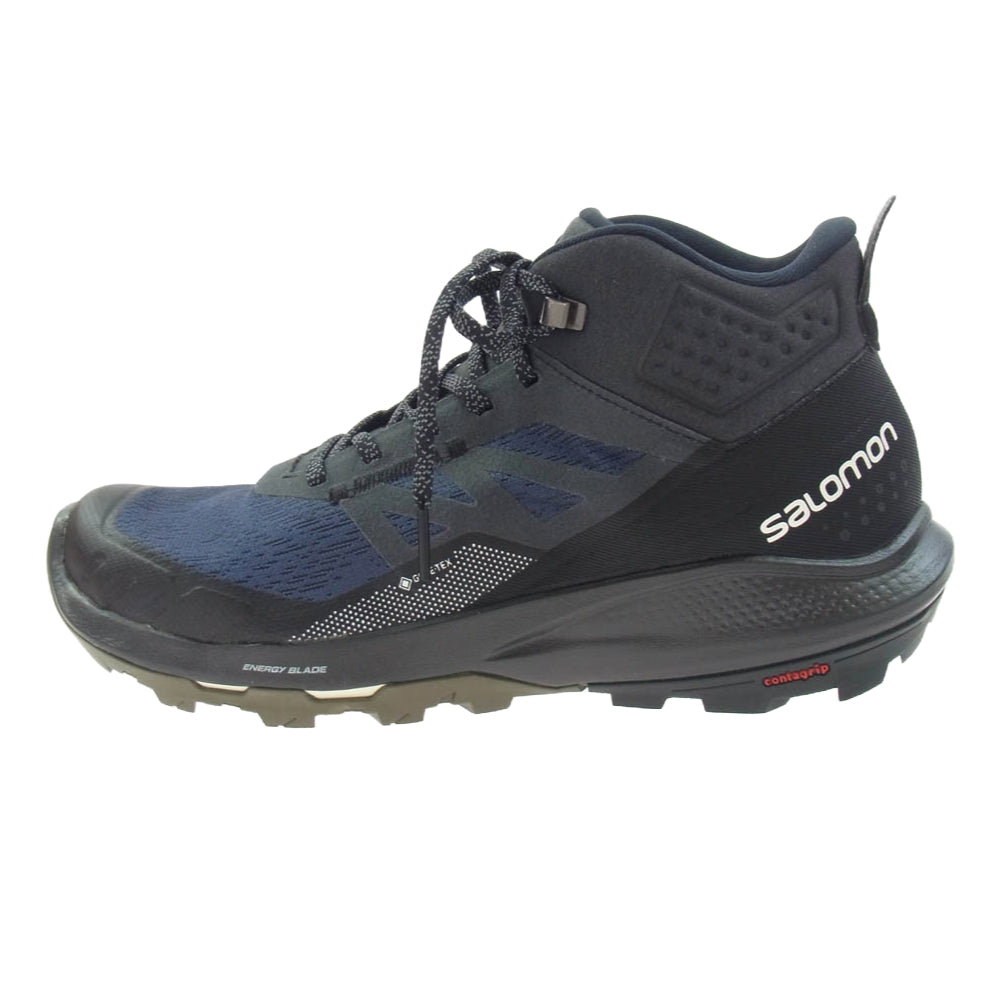 salomon サロモン 415888 OUTPULSE MID GTX ミッド ハイカット スニーカー ダークネイビー系 ブラック系 27cm【美品】【中古】