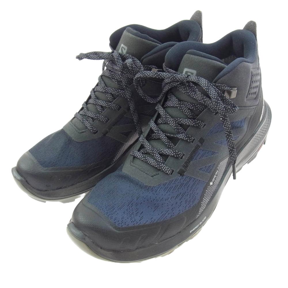 salomon サロモン 415888 OUTPULSE MID GTX ミッド ハイカット スニーカー ダークネイビー系 ブラック系 27cm【美品】【中古】