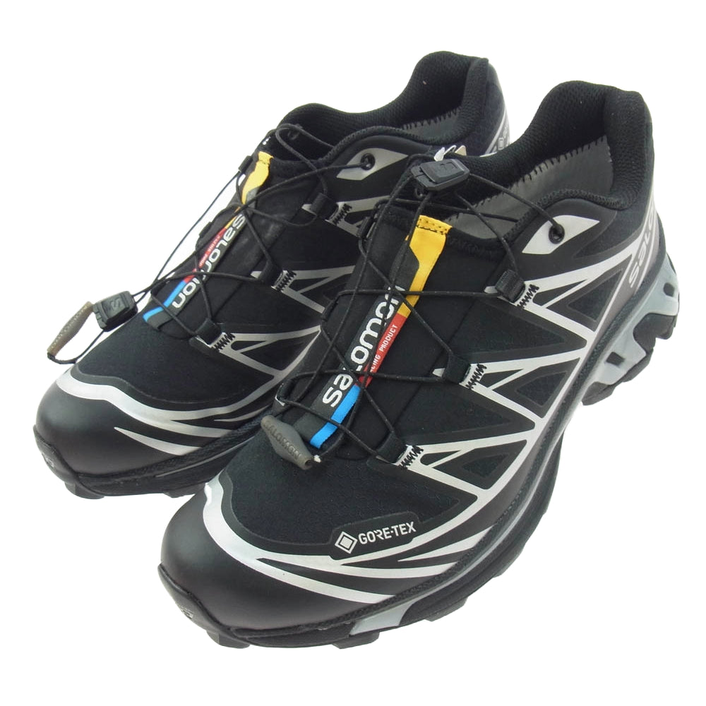 salomon サロモン 474506 XT-6 GTX ローカット スニーカー ブラック系 25.5cm【極上美品】【中古】