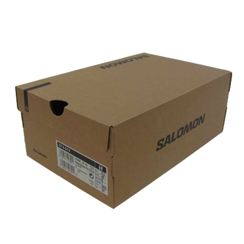 salomon サロモン 474506 XT-6 GTX ローカット スニーカー ブラック ブラック系 25cm【極上美品】【中古】