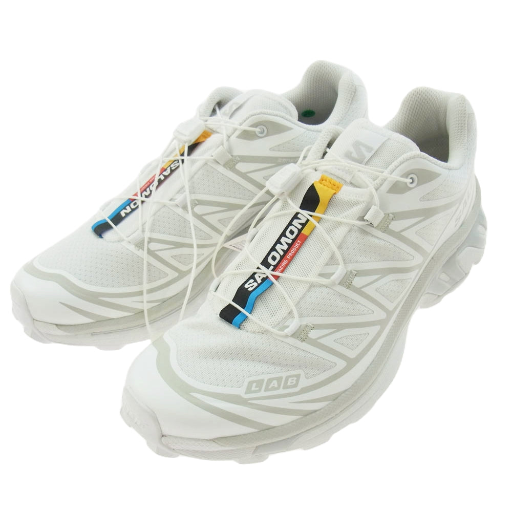 salomon サロモン 412529 XT-6 ローカット スニーカー ホワイト ホワイト系 26.5cm【極上美品】【中古】