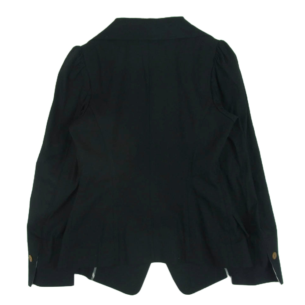Vivienne Westwood ヴィヴィアンウエストウッド 16-12-431017 RED LABEL レッドレーベル オーブ刻印 3ボタン ラブ ジャケット ブラック系 M 02【中古】