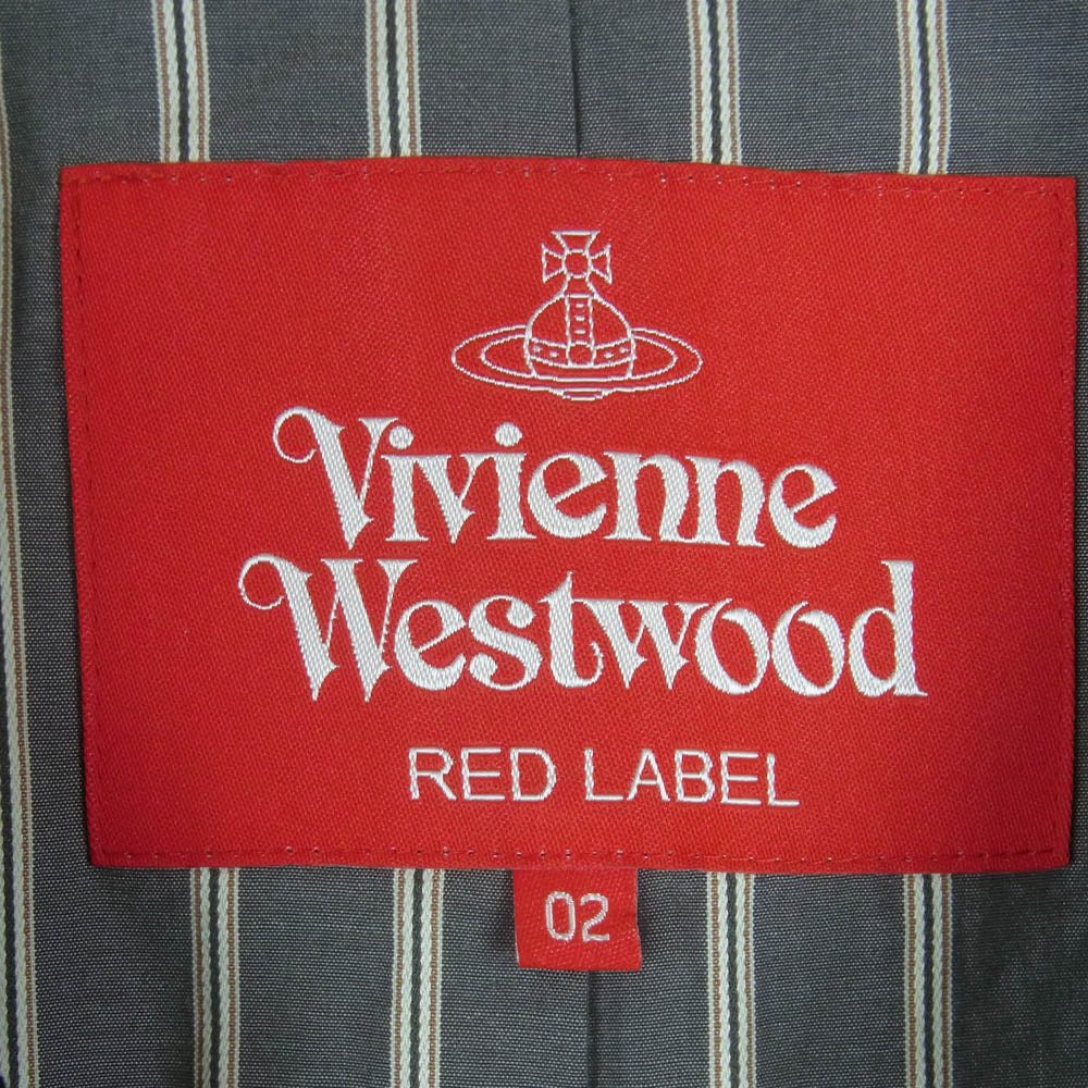 Vivienne Westwood ヴィヴィアンウエストウッド 16-12-431017 RED LABEL レッドレーベル オーブ刻印 3ボタン ラブ ジャケット ブラック系 M 02【中古】