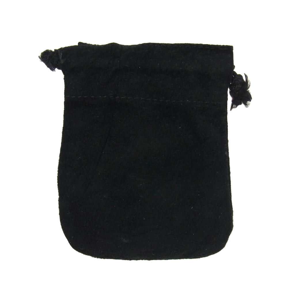 CHROME HEARTS クロムハーツ（原本無） ZERO STUD SNGL ROW ゼロ ピラミッド スタッズ シングル レザー ブレスレット シルバー系 ブラック系【中古】