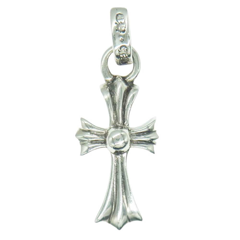 CHROME HEARTS クロムハーツ（原本無） CRS BBYFAT P DMND ベイビー ファット PAVE パヴェ ダイヤ クロス チャーム ペンダント トップ シルバー系【中古】