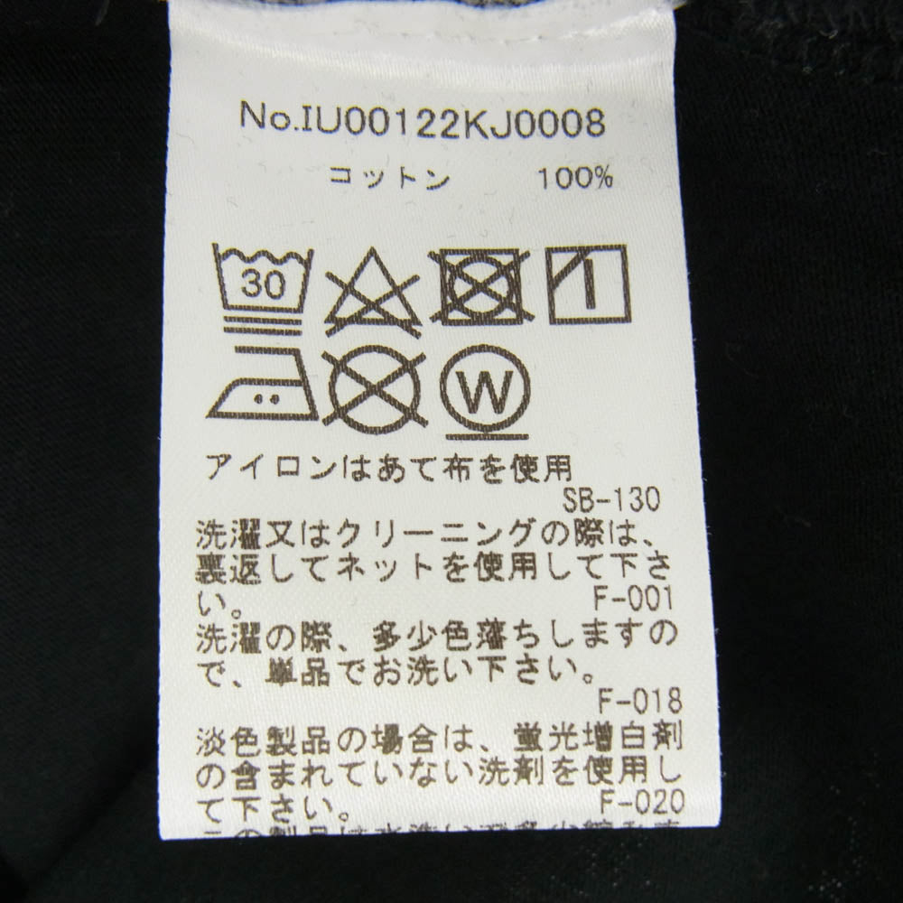 MAISON KITSUNE メゾンキツネ IU00122KJ0008 ダブル モノクローム フォックスヘッド パッチ Tシャツ ブラック系 S【中古】