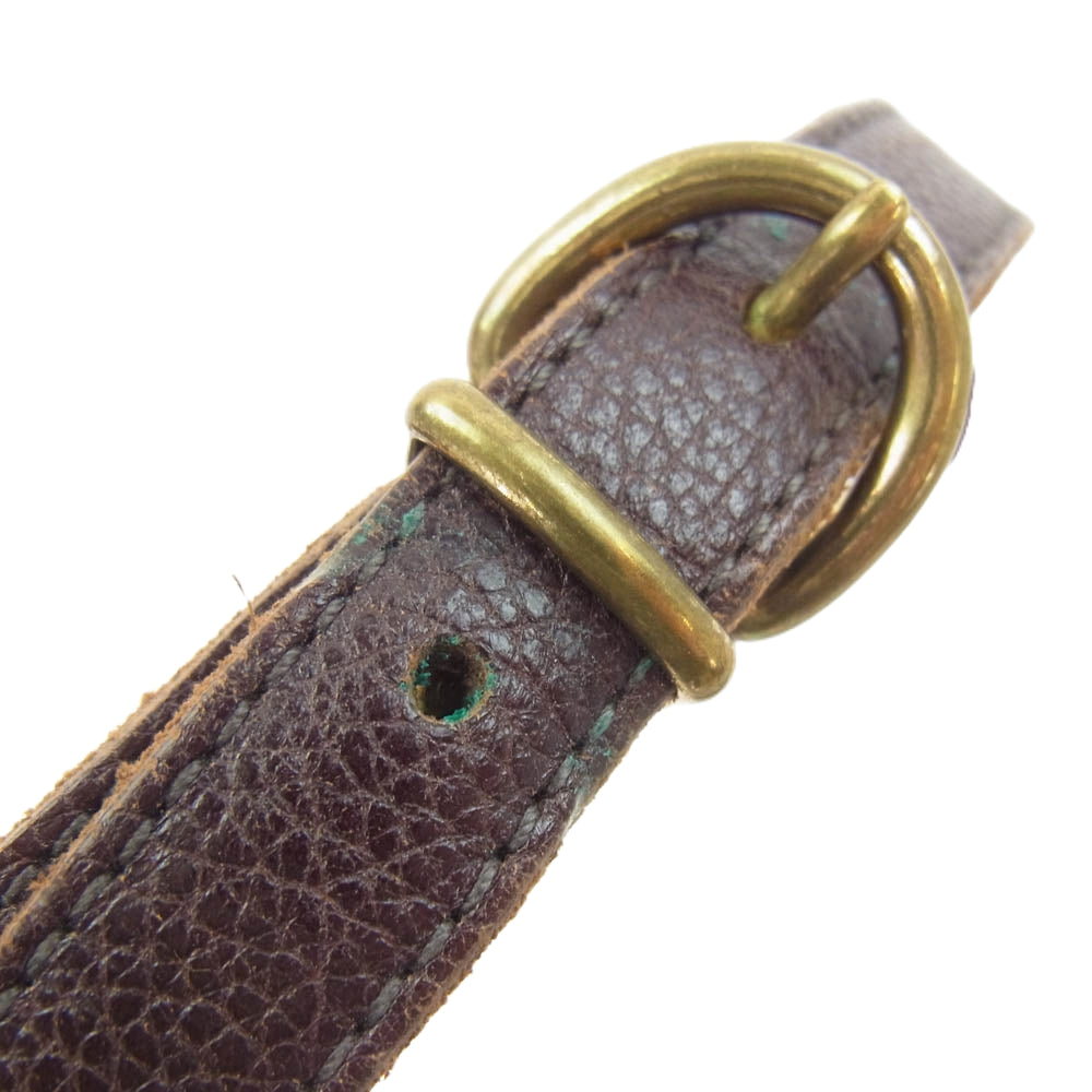 IL BISONTE イルビゾンテ レザー ショルダー バッグ 茶系 ブラウン系【中古】