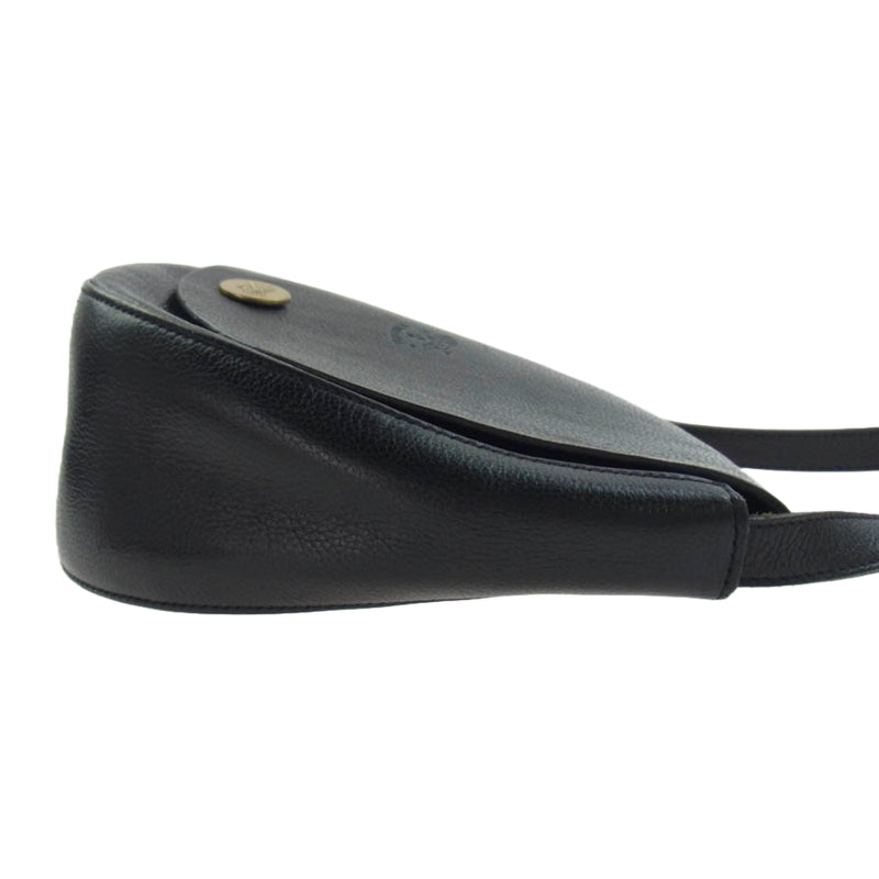 中古良品✨IL BISONTE イルビゾンテ レザーショルダーバッグ 黒✨ 楽天市場】IL BISONTE イルビゾンテ レザー がま口フラップ