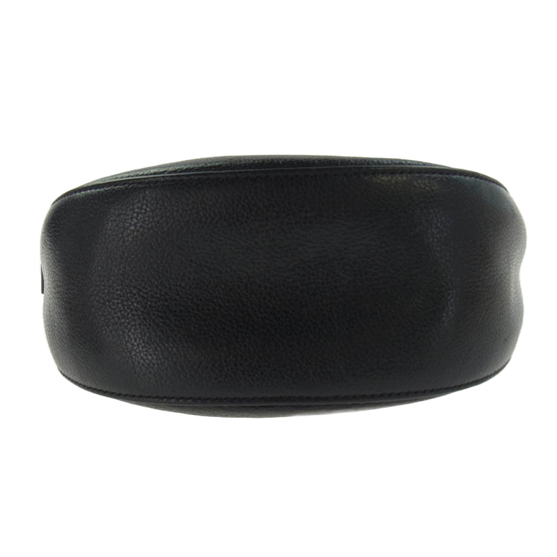 IL BISONTE イルビゾンテ レザー ショルダー バッグ 黒系 ブラック系