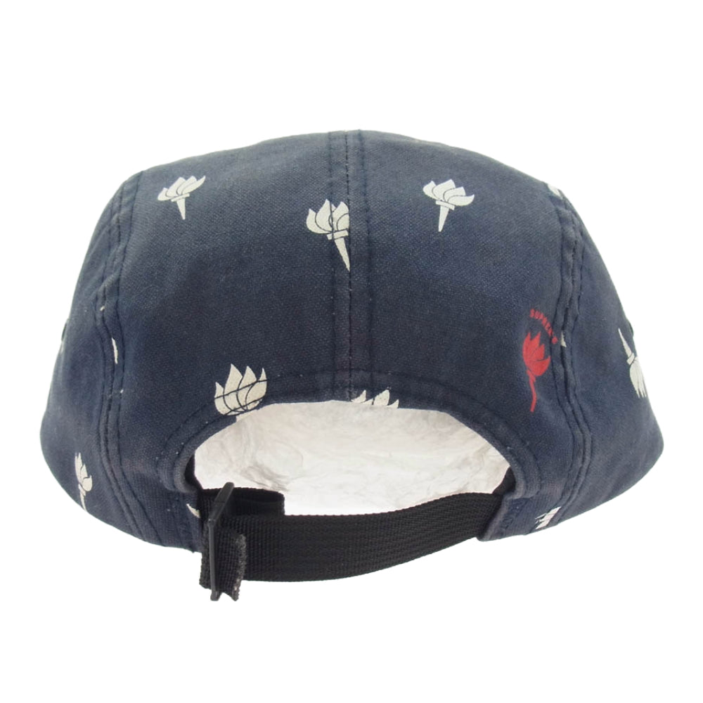 Supreme シュプリーム BOX LOGO TORCH CAMP CAP ボックスロゴ キャンプ キャップ 帽子 ネイビー系【中古】