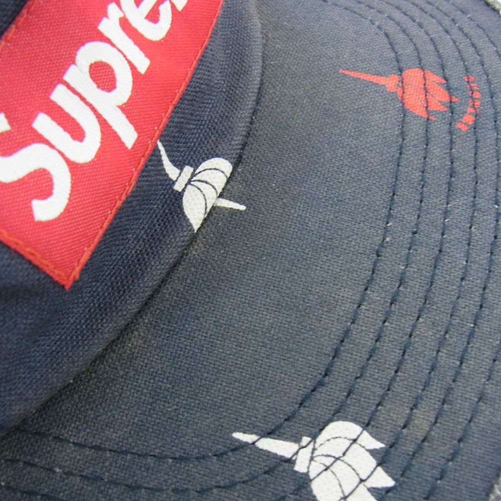 Supreme シュプリーム BOX LOGO TORCH CAMP CAP ボックスロゴ キャンプ キャップ 帽子 ネイビー系【中古】