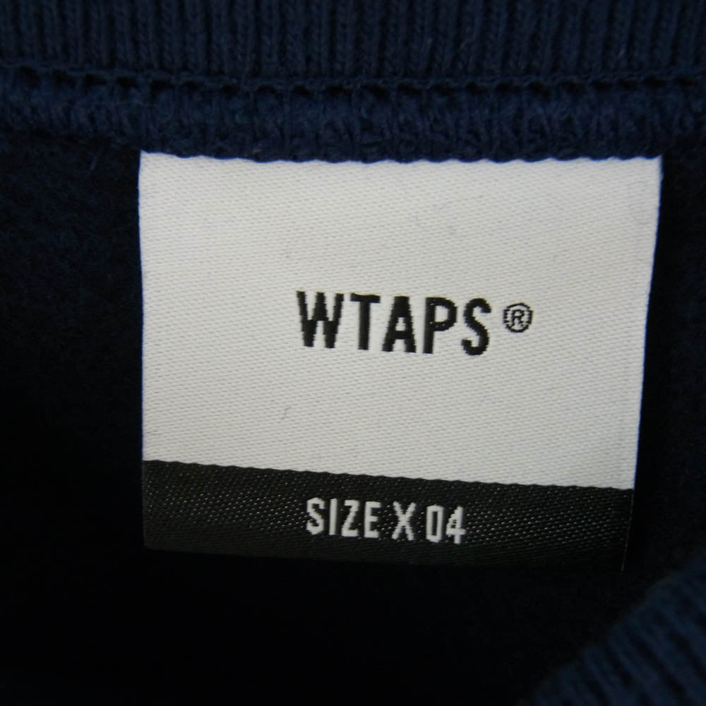 WTAPS ダブルタップス 24AW 242ATDT-CPM01S TNNL / SWEATER / COTTON クルーネック スウェット トレーナー NAVY ネイビー系 X 04【美品】【中古】