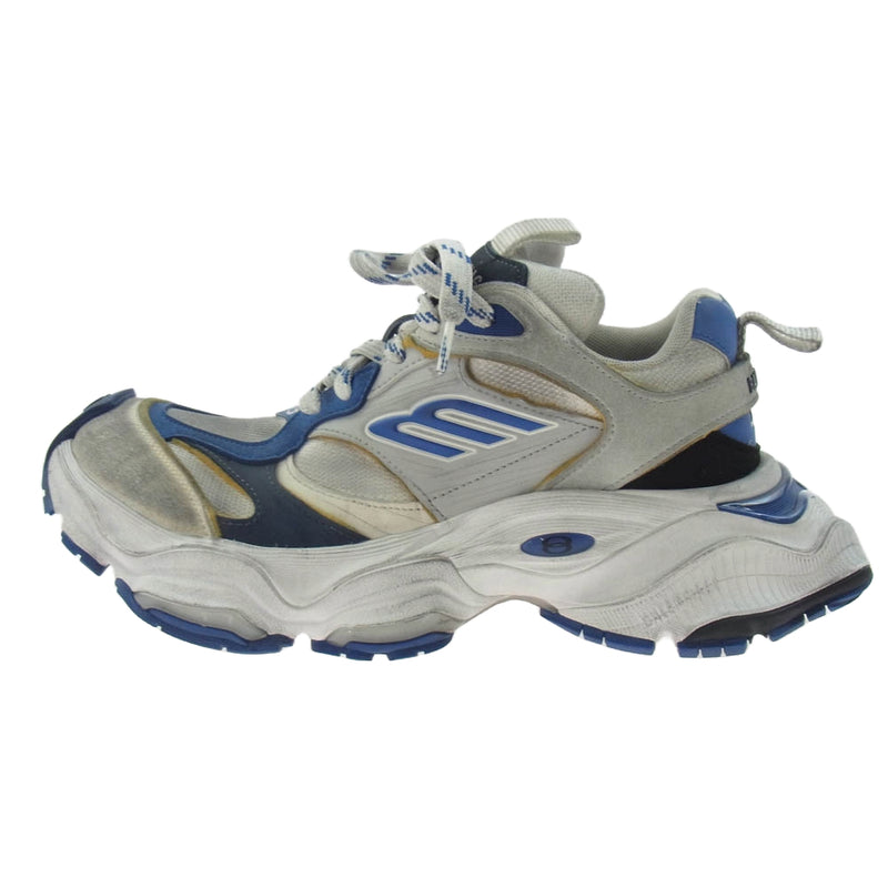 BALENCIAGA バレンシアガ 24SS 785754 CARGO カーゴ ヴィンテージ加工 スニーカー グレー系 ブルー系 26.5cm【中古】