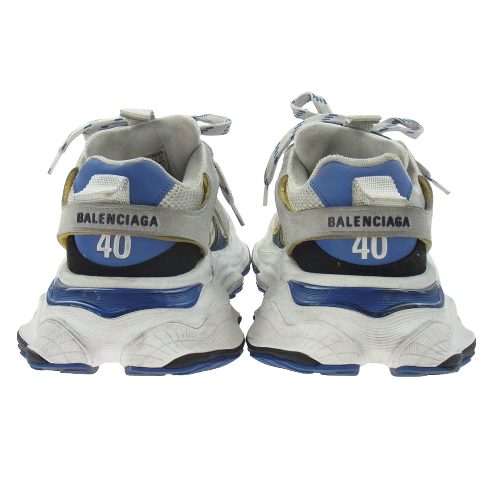 BALENCIAGA バレンシアガ 24SS 785754 CARGO カーゴ ヴィンテージ加工 スニーカー グレー系 ブルー系 26.5cm【中古】
