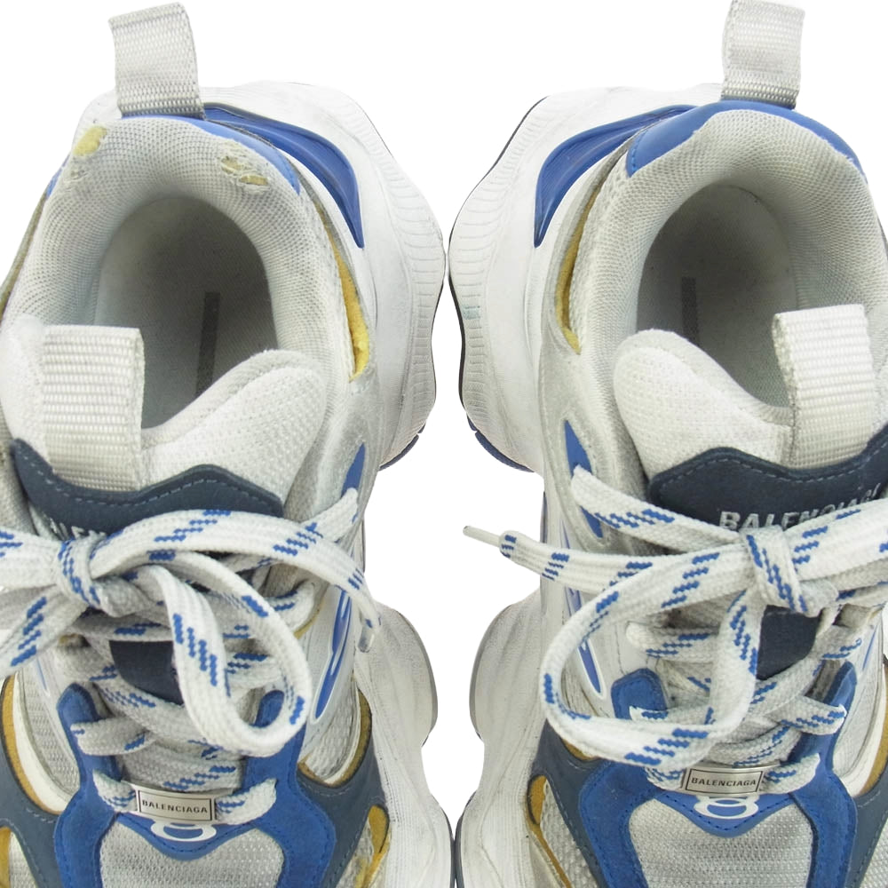 BALENCIAGA バレンシアガ 24SS 785754 CARGO カーゴ ヴィンテージ加工 スニーカー グレー系 ブルー系 26.5cm【中古】