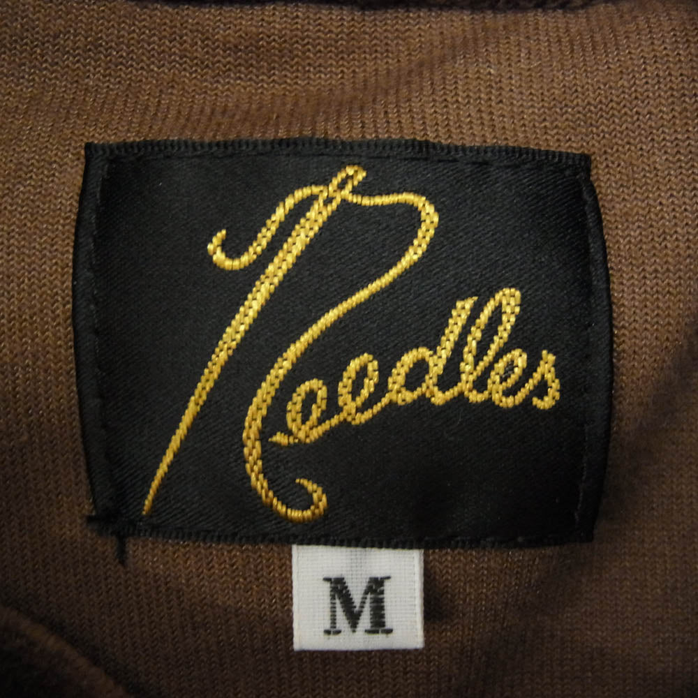 Needles ニードルス LQ235 TRACK HOODY VELOUR ベロア トラックフーディ ブラウン系 M【中古】