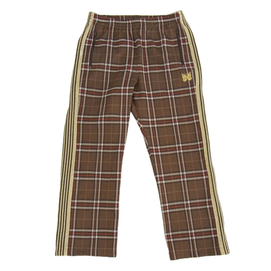 Needles ニードルス 20AW HM418 TRACK PANT チェック トラックパンツ ブラウン系 M【中古】