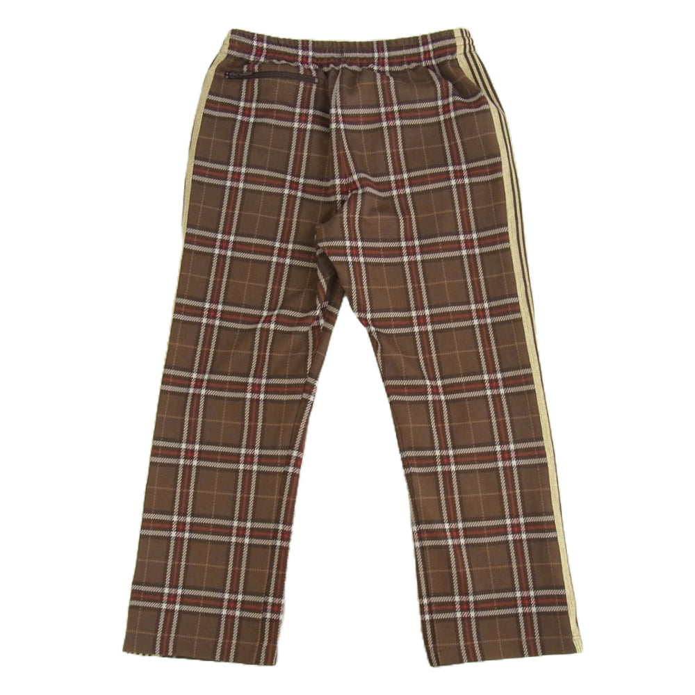 Needles ニードルス 20AW HM418 TRACK PANT チェック トラックパンツ ブラウン系 M【中古】